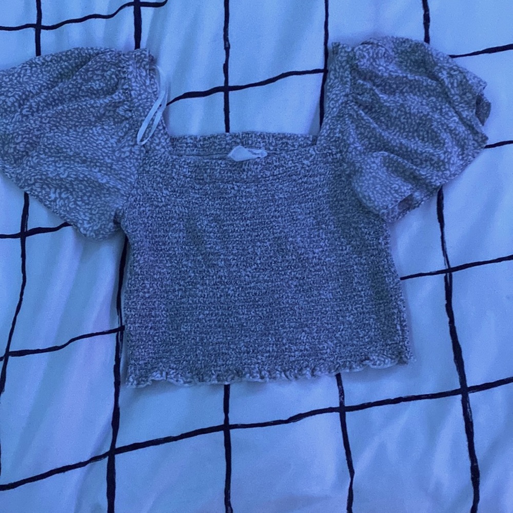Ribbed Flowy Cropped top